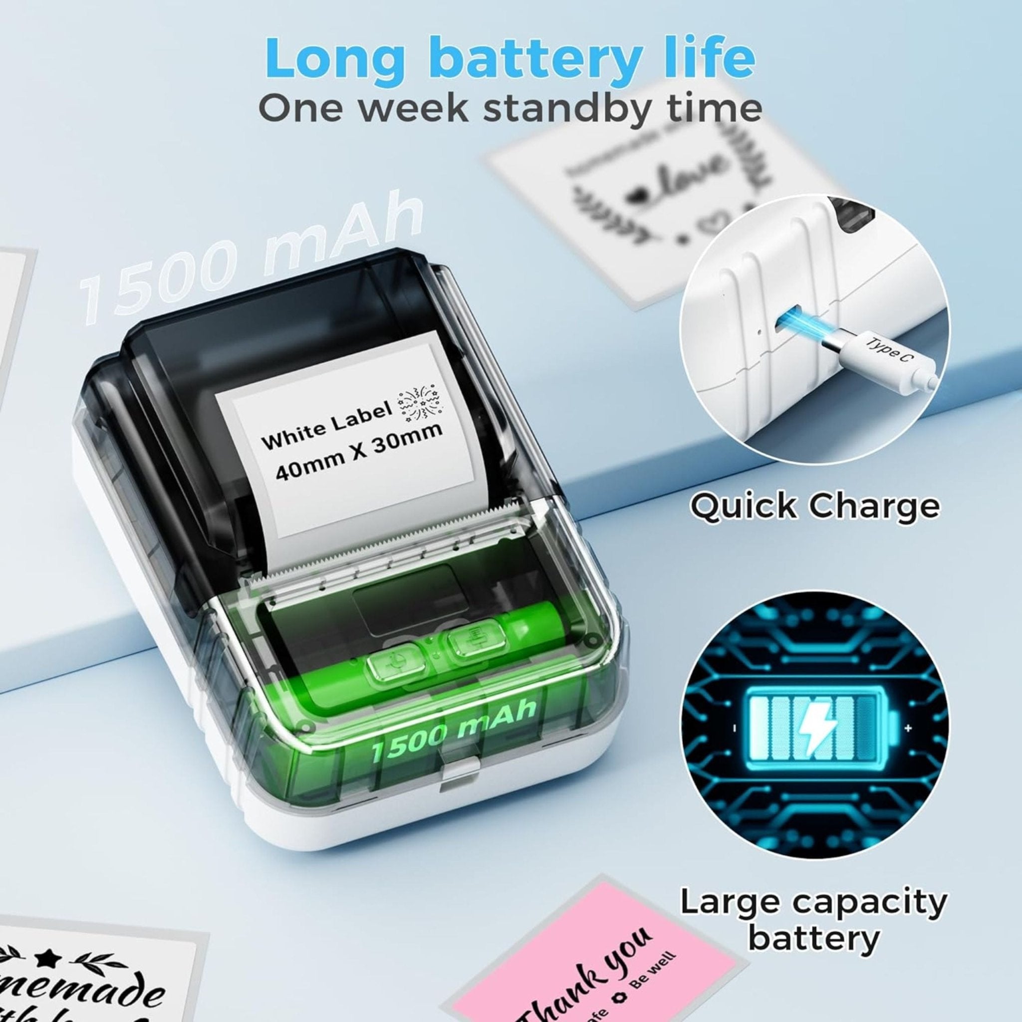 Phomemo Smart Label Printer M120