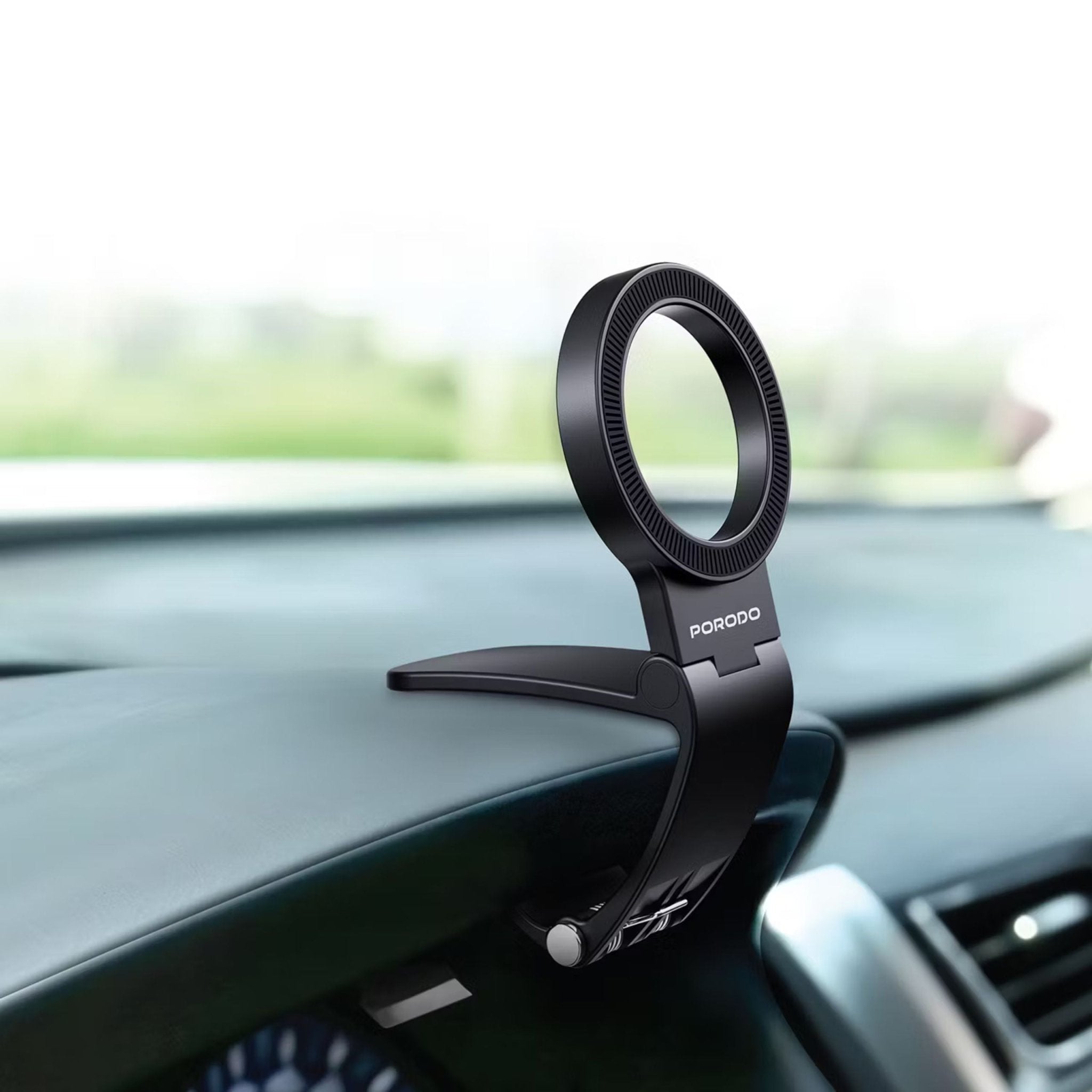 Porodo Dash Mount MagSafe Phone Holder - Black