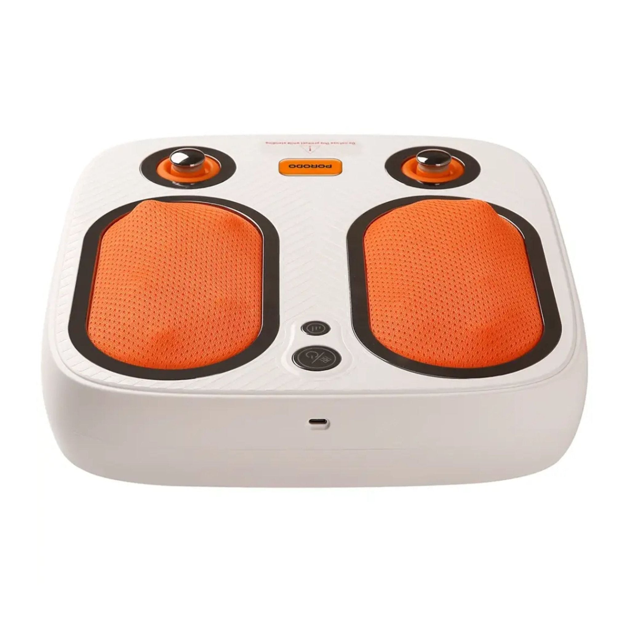 Porodo Lifestyle Cordless Heated Foot Massager with Tapping & Kneading Therapy - White