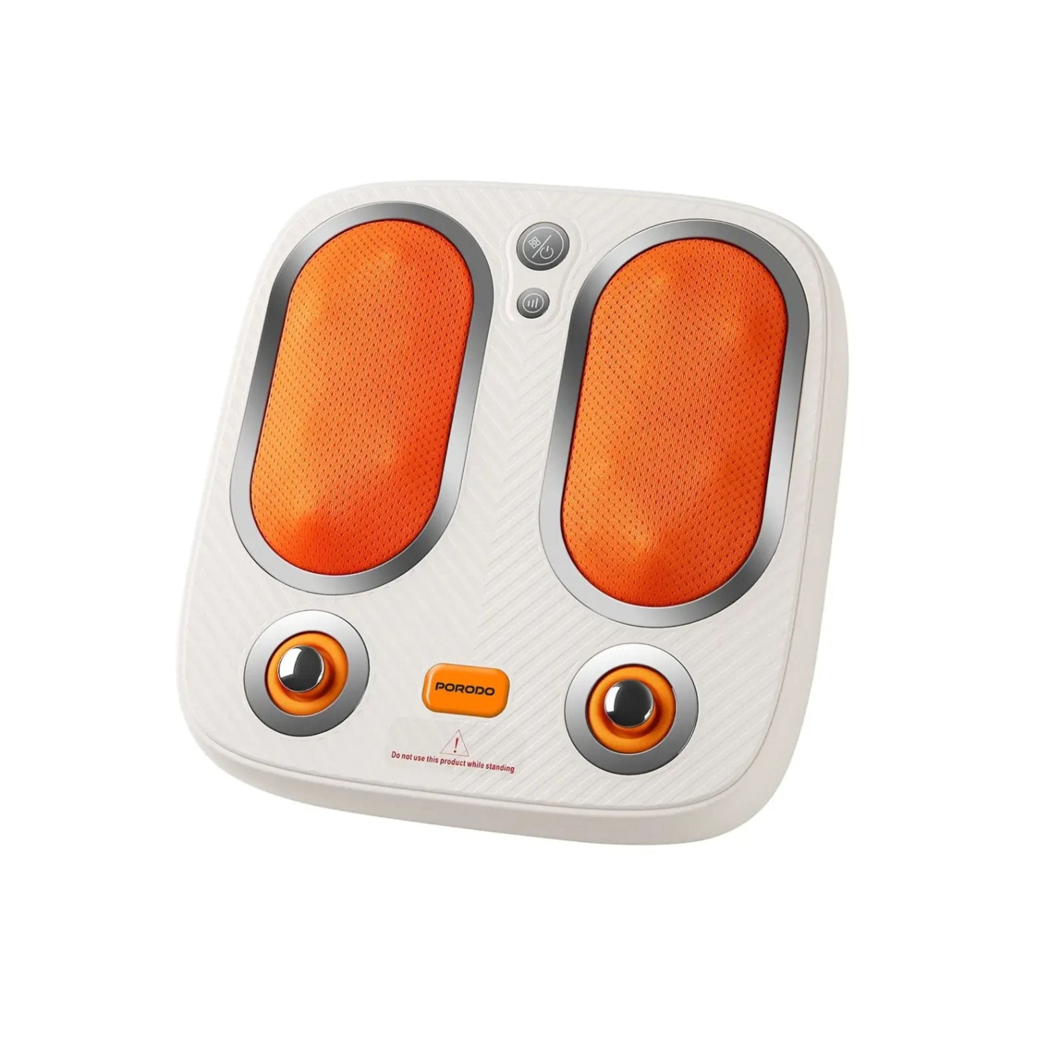 Porodo Lifestyle Cordless Heated Foot Massager with Tapping & Kneading Therapy - White
