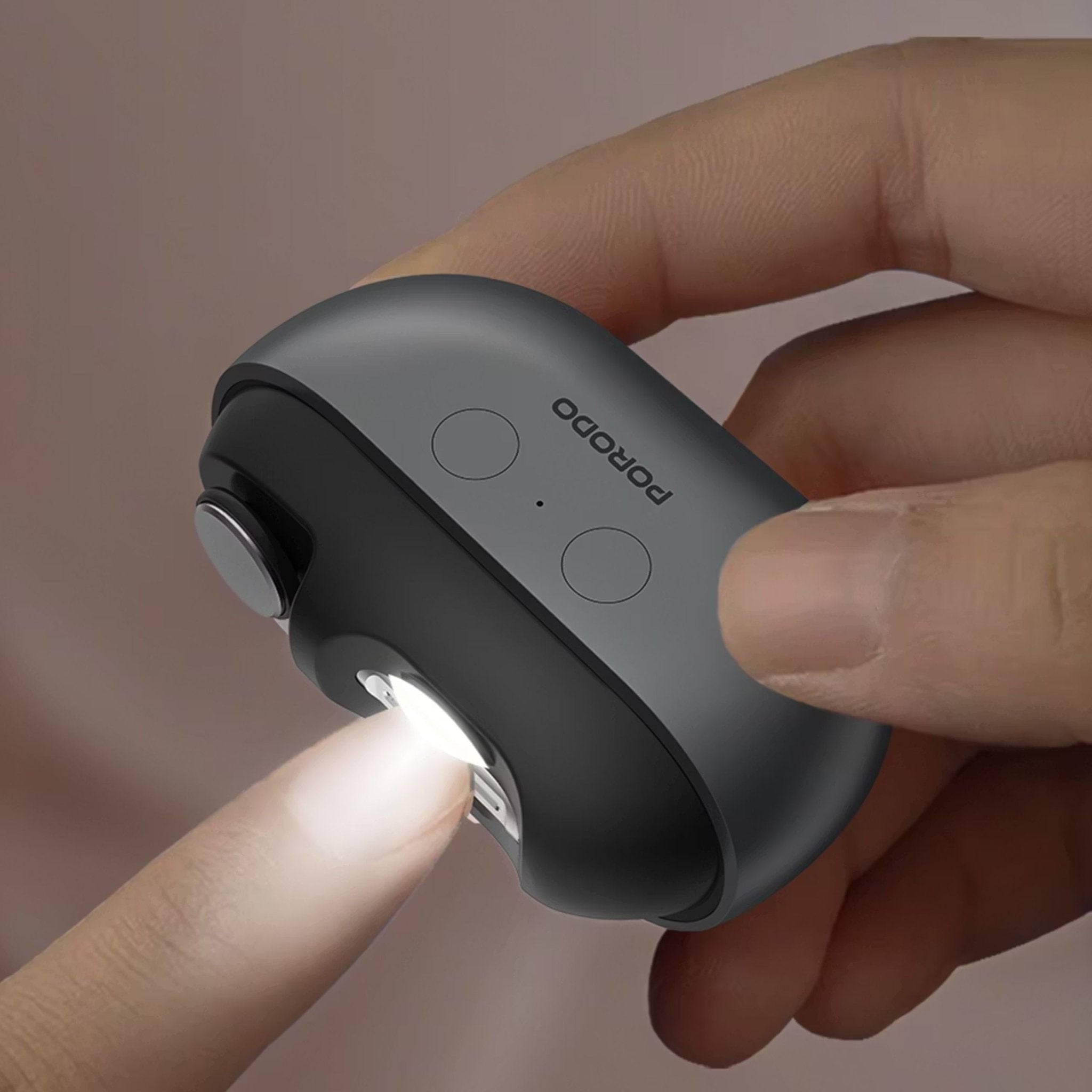 Porodo Multi-Function Electric Nail Clipper - Gray