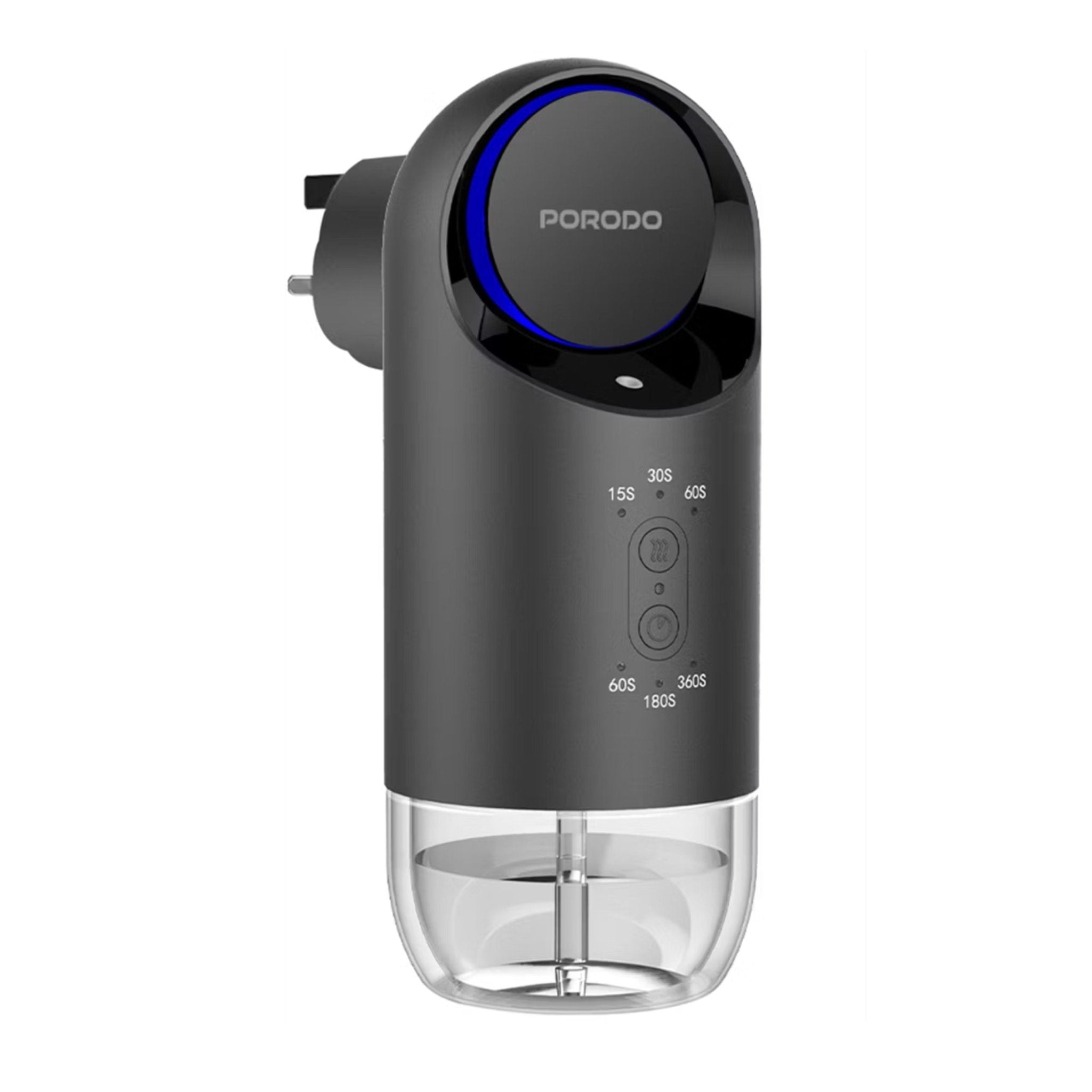 Porodo Wall Plug-in Essential Oil Diffuser 120mL - Black