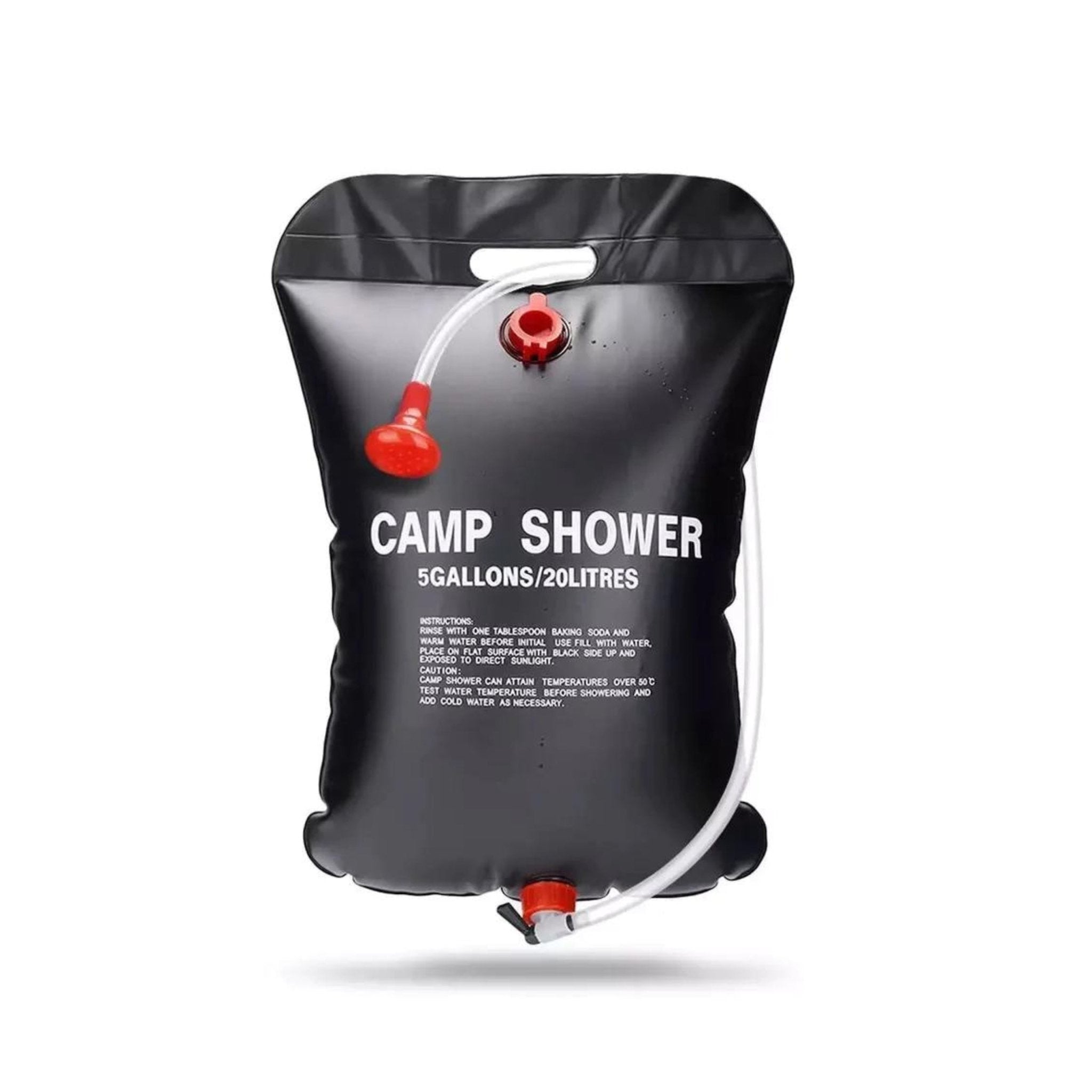 Portable Camping Shower 20L Bag - Black