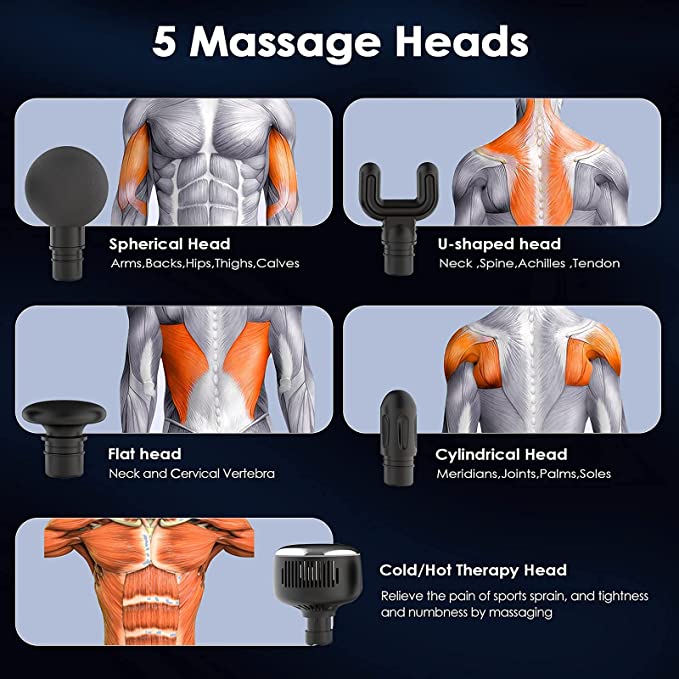 Portable Cold And Hot Massage Device HXR-B025 - Black