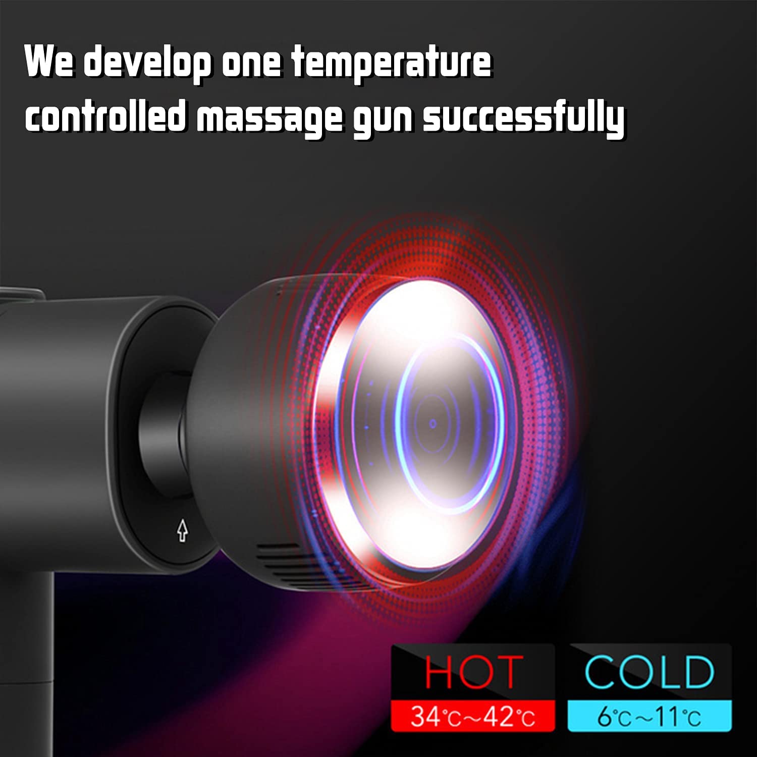 Portable Cold And Hot Massage Device HXR-B025 - Black