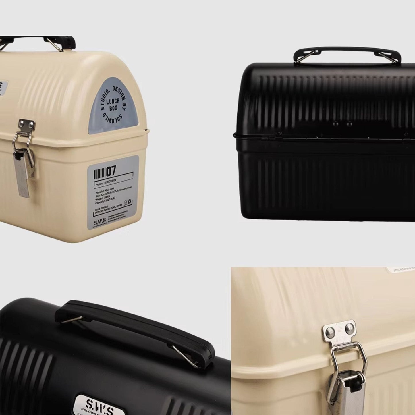 Portable Metal Storage Box Camping & Picnic With all Accessories