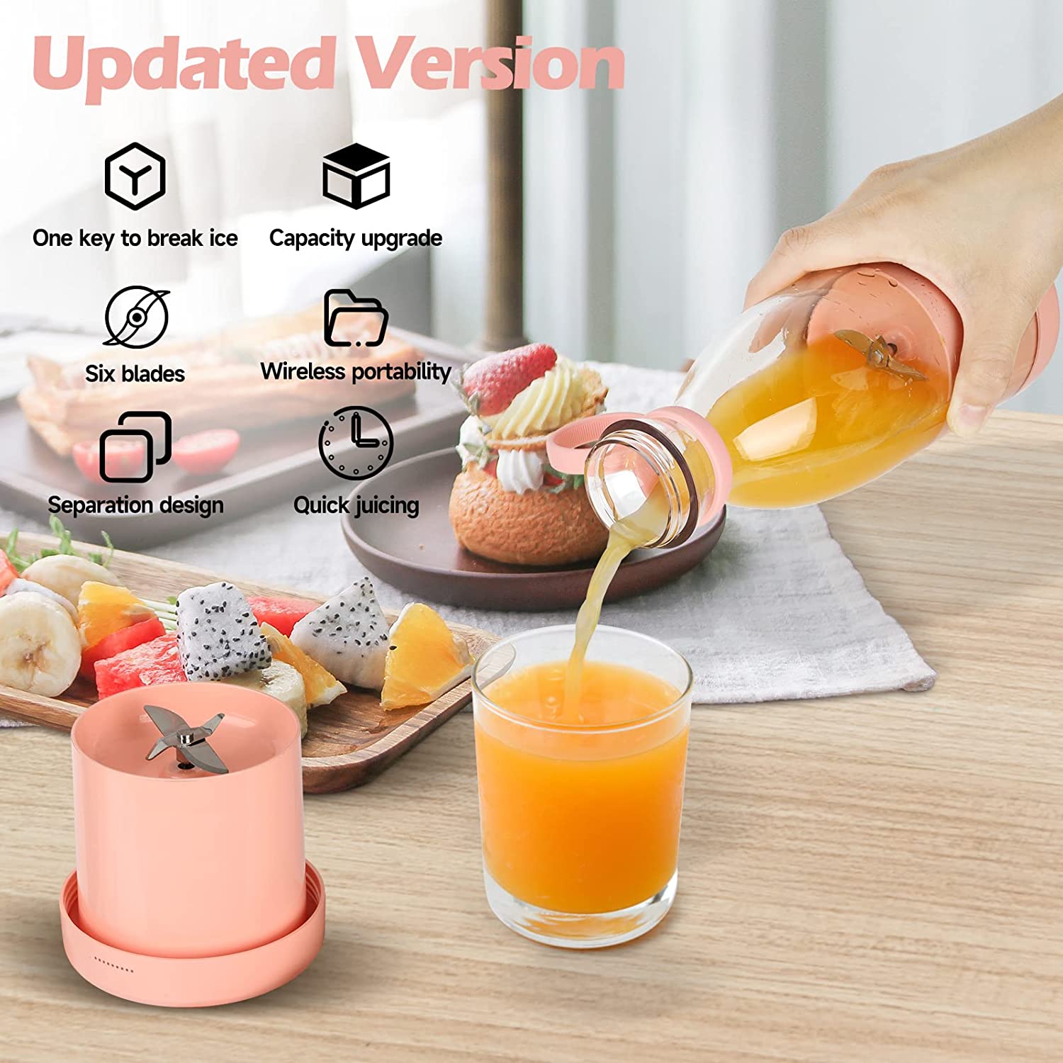 Portable Mini Fruit Blender
