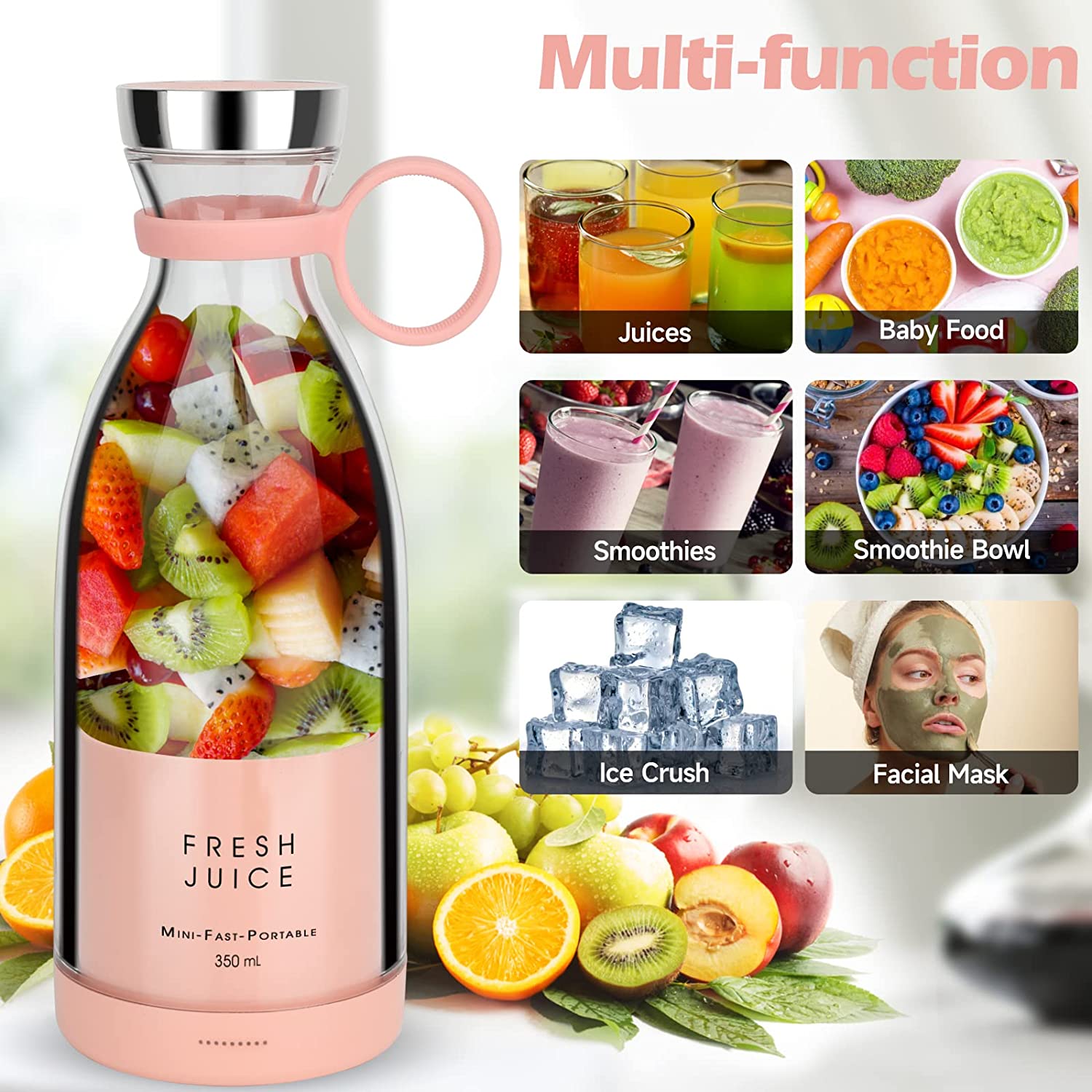 Portable Mini Fruit Blender