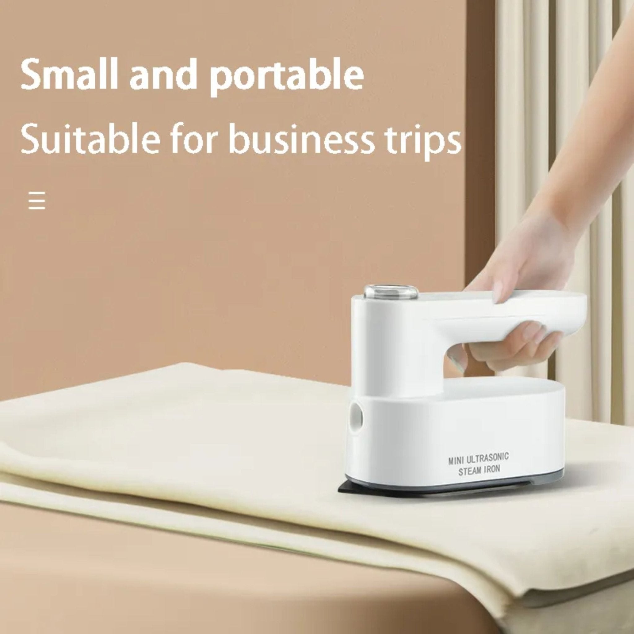 Portable Mini Rechargeable Ultrasonic Steam Iron IM-228B - White