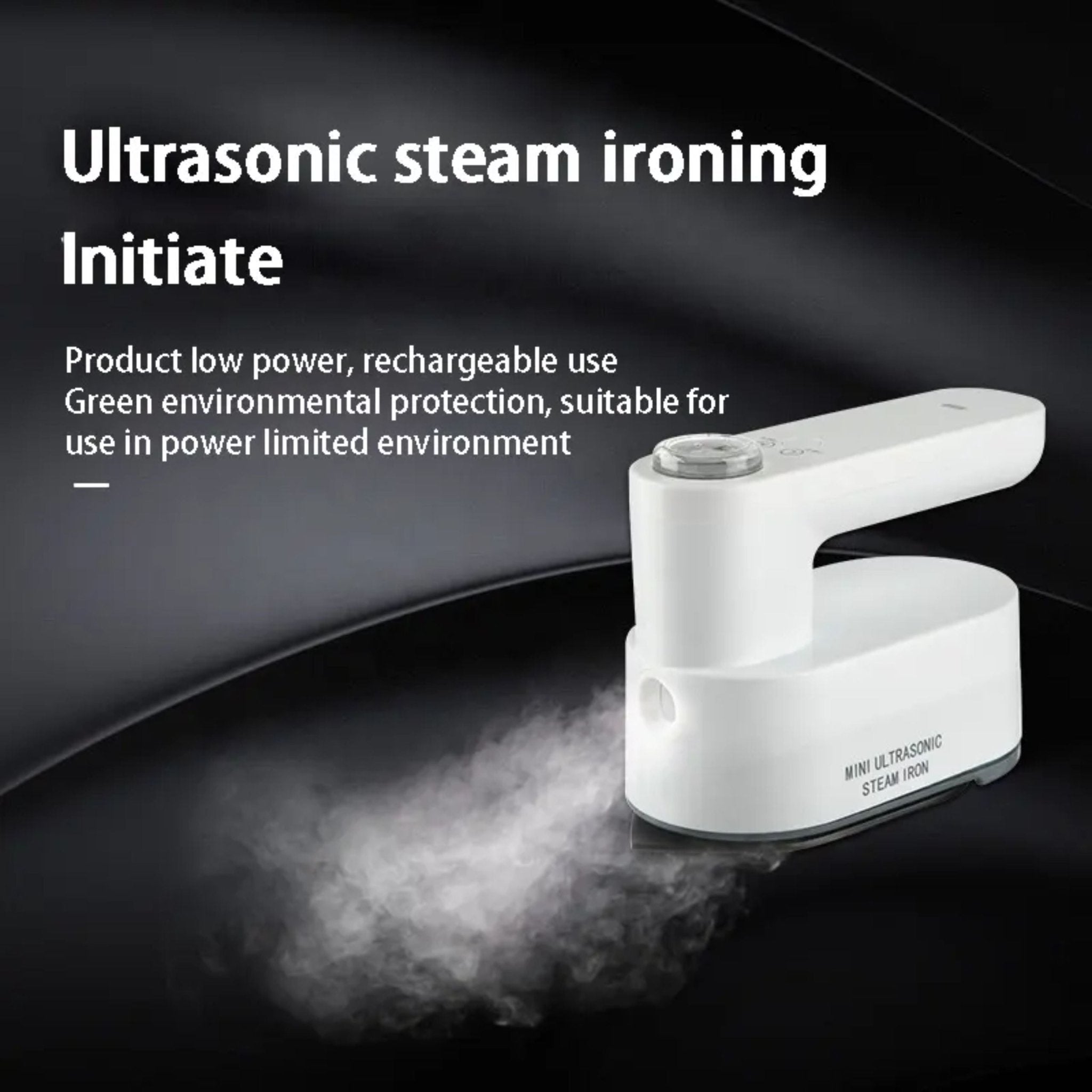 Portable Mini Rechargeable Ultrasonic Steam Iron IM-228B - White