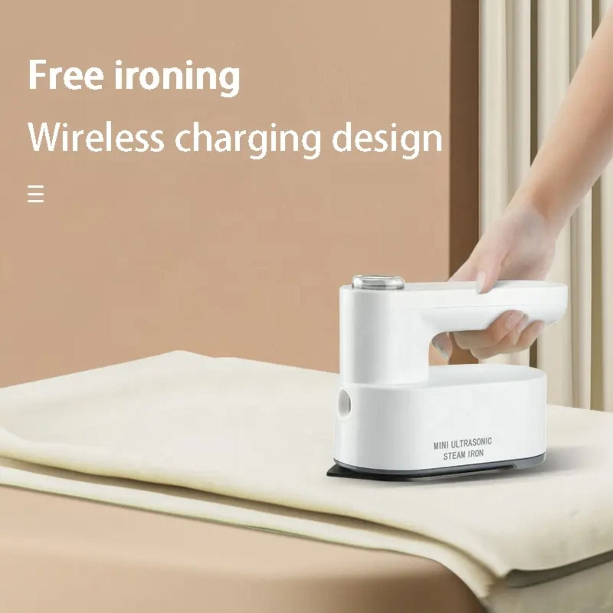 Portable Mini Rechargeable Ultrasonic Steam Iron IM-228B - White