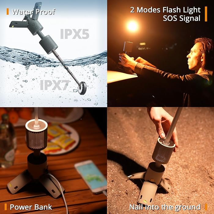 Portable Telescopic Camping Light 10000Mah