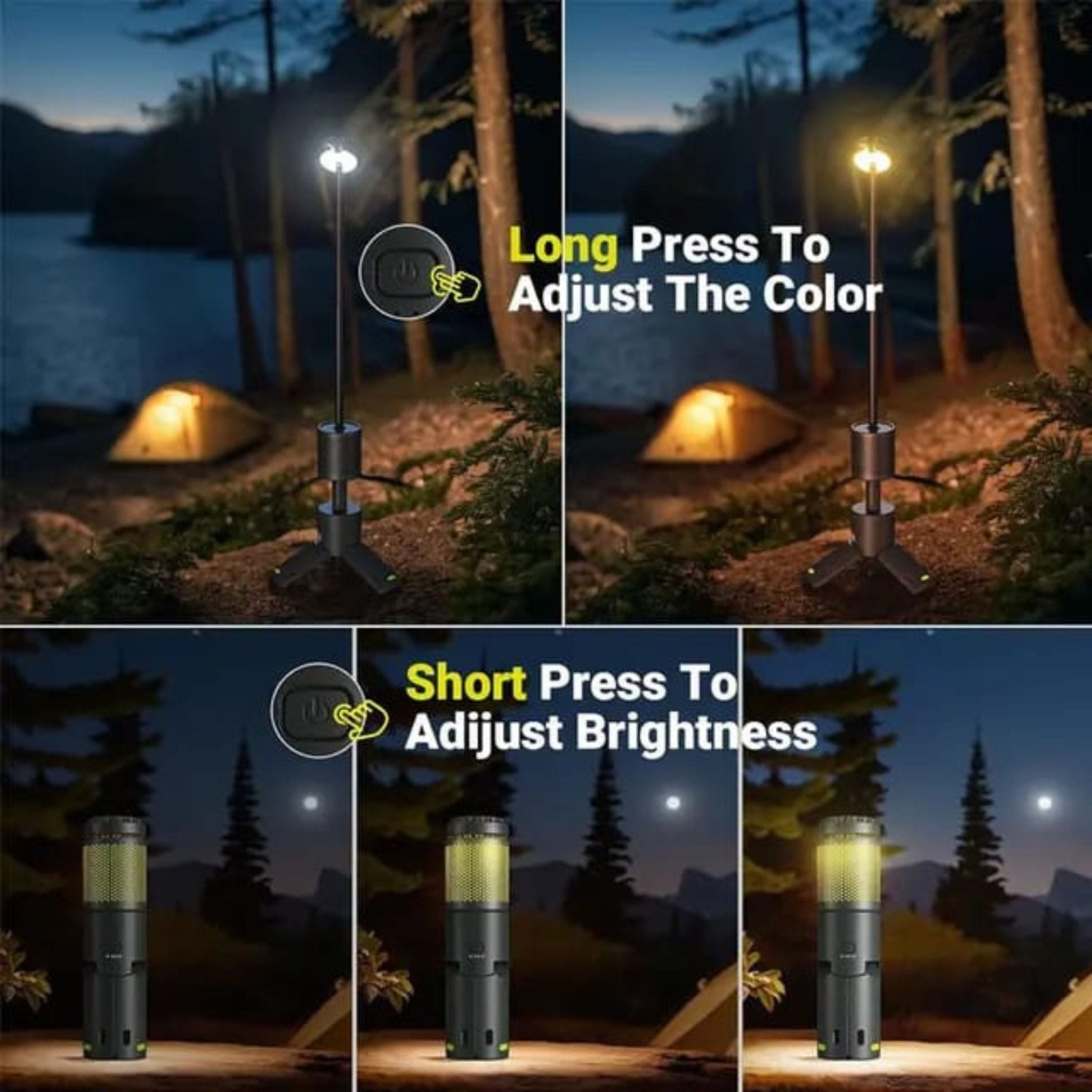 Portable Telescopic Camping Light 10000Mah