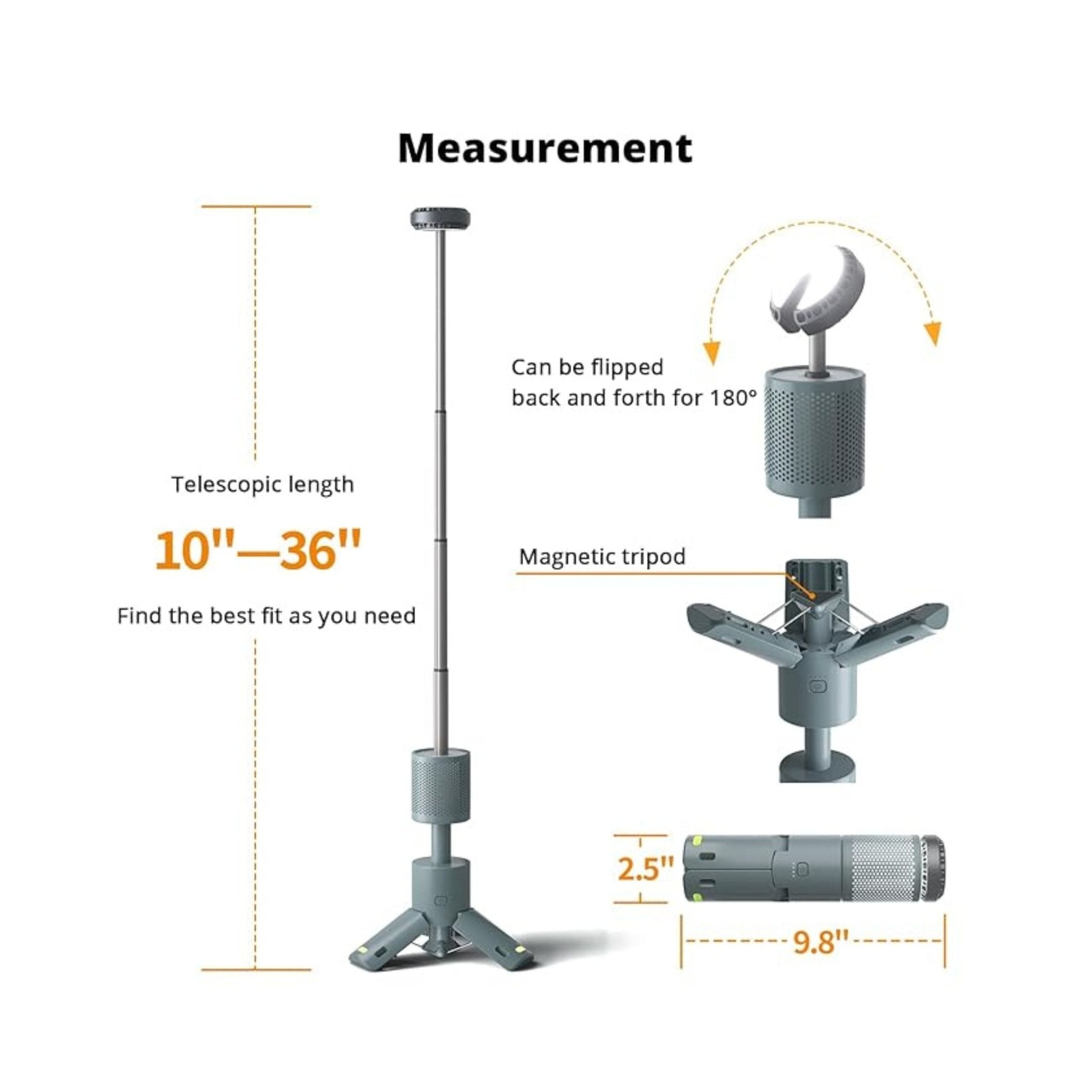 Portable Telescopic Camping Light 10000Mah