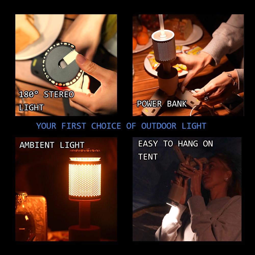 Portable Telescopic Camping Light 10000Mah