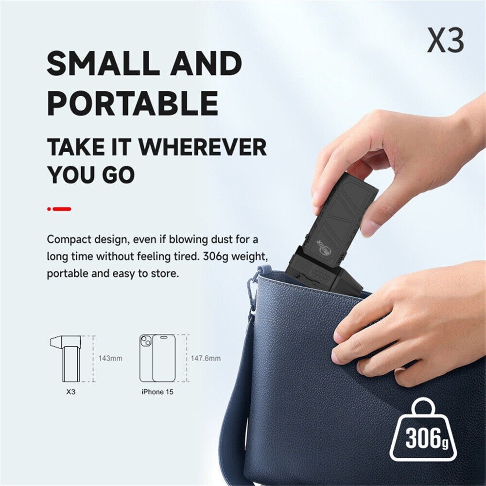 Powerful Mini Jet Fan X30A - Gray