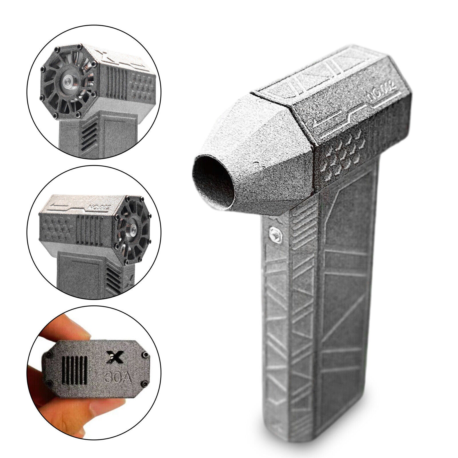 Powerful Mini Jet Fan X30A - Gray
