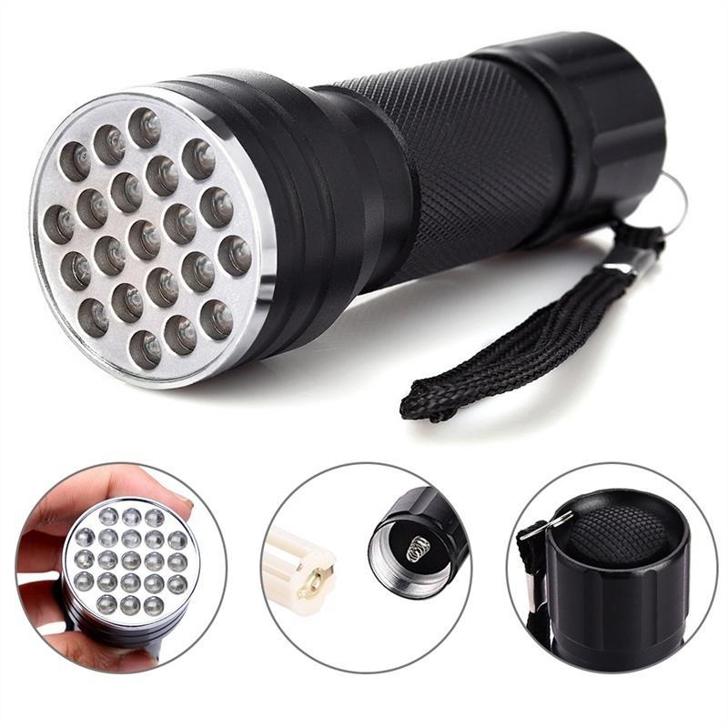 Powerful UV Flash Light With 21 LED Lamp C-L237