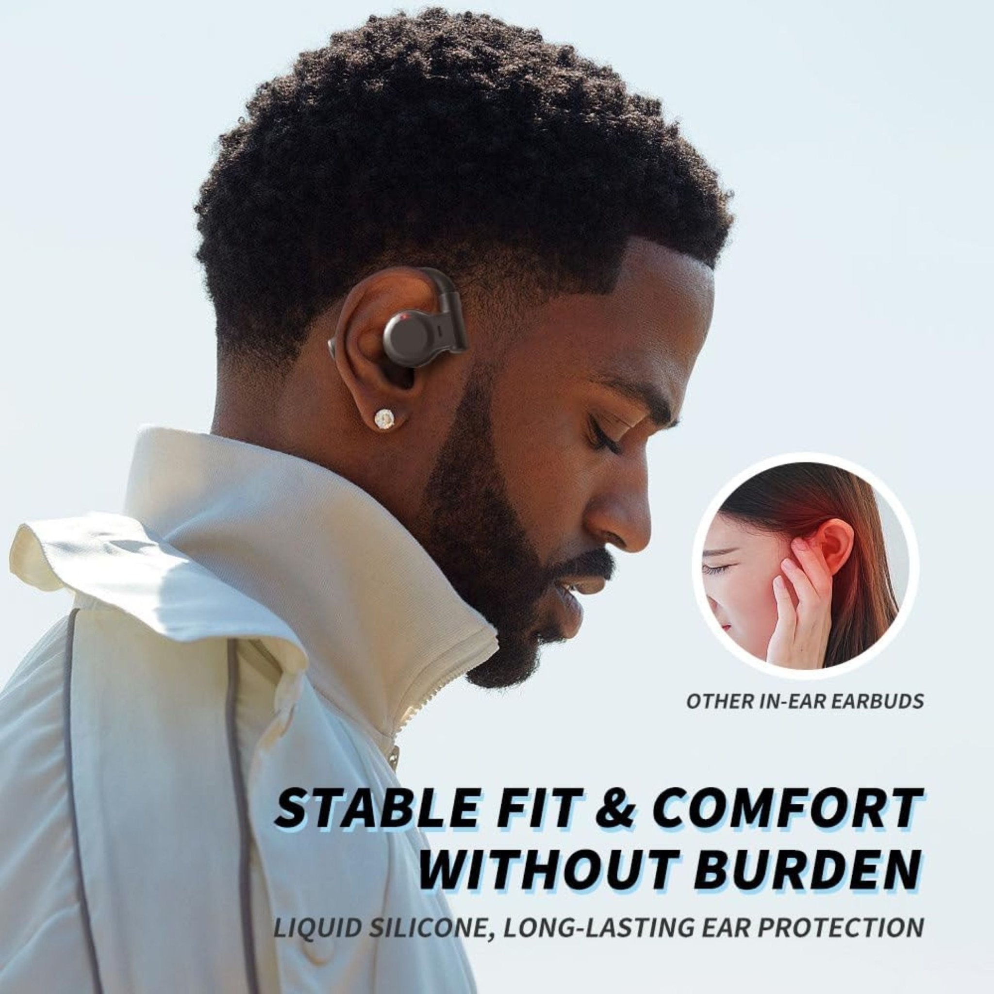 Powerology Air Conduction TWS Earbuds with Metal Charging Case - Grey