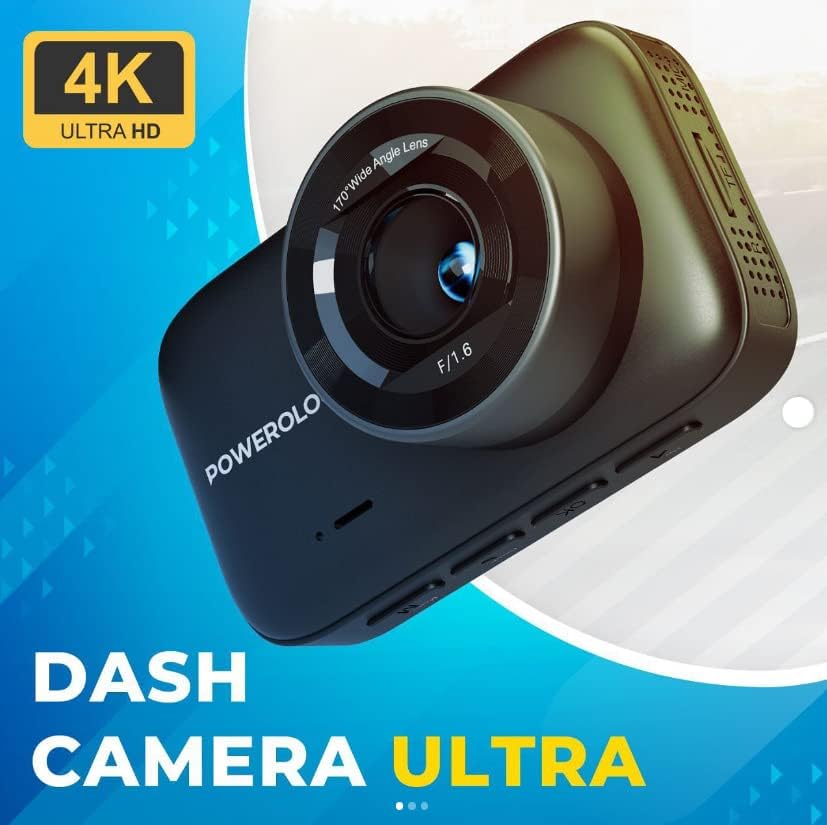 Powerology Dash Camera Ultra 4K - Black