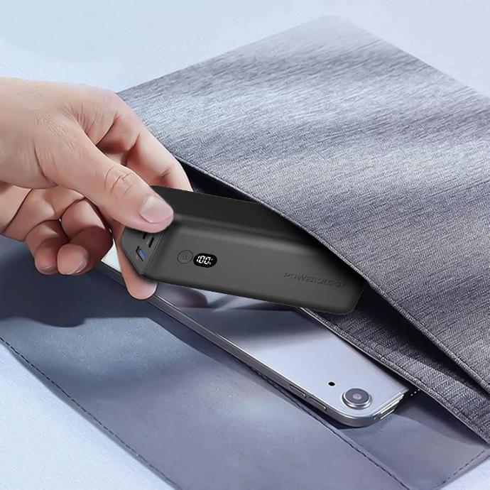 Powerology Onyx Dual USB-C Power Bank 30000mAh PD 100W - Black