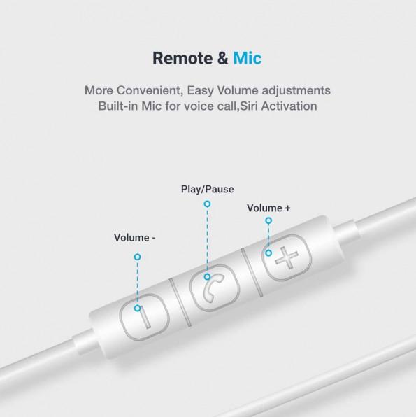 Powerology Single Mono Earphone - Lightning