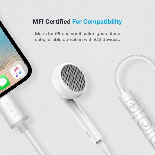 Powerology Single Mono Earphone - Lightning