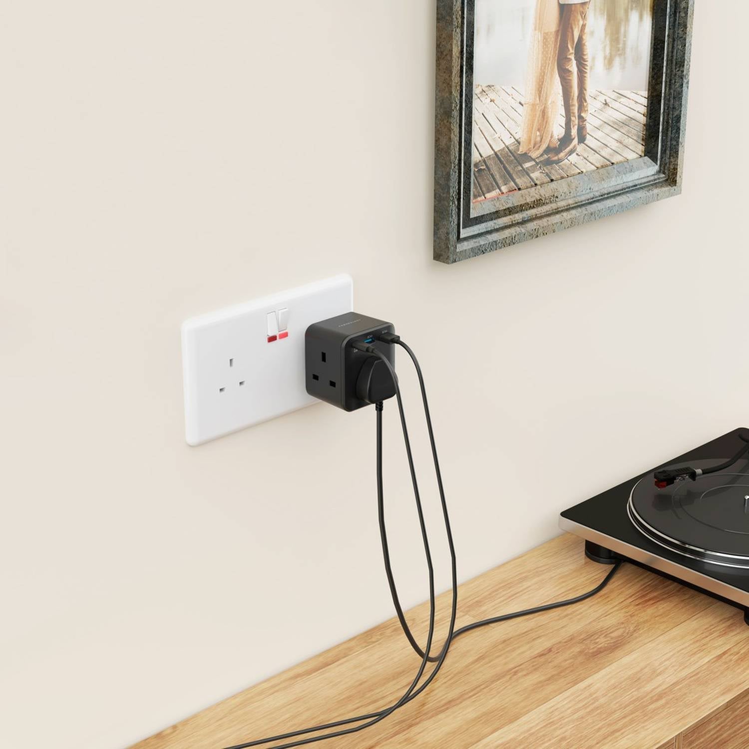 Powerology Wall Socket With Fast Charging USB PD 20w 3 - Outlet