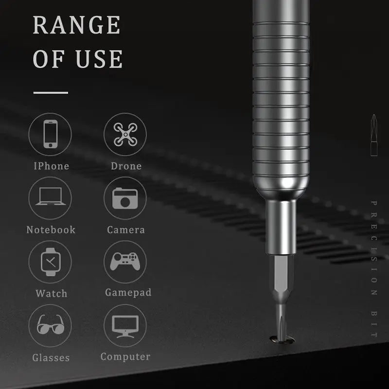 Precision Mini Screwdriver 30 in 1 Set - Grey