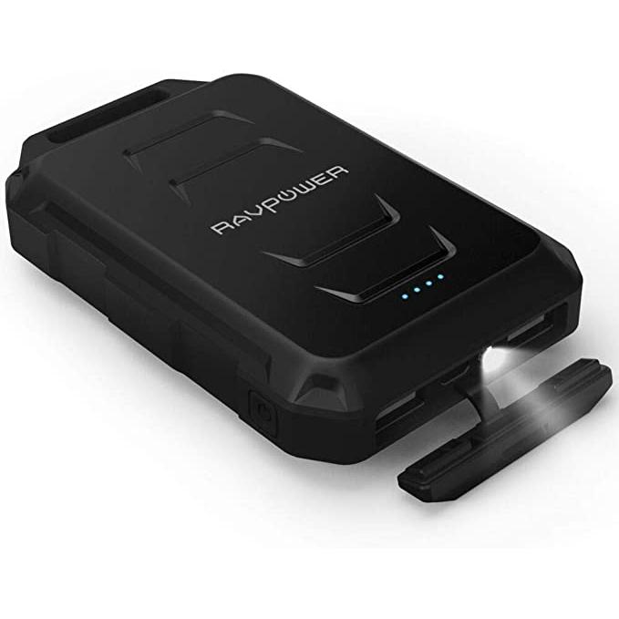 RAVPower 10050mAh Waterproof and Shockproof Power Bank - Black