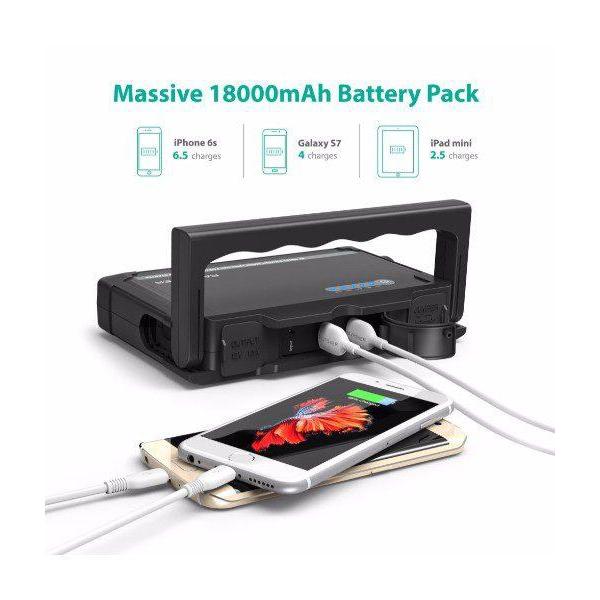 RAVPower 18000mAh Element Car Jump Starter UK - Black