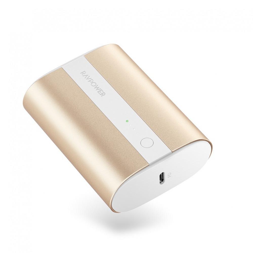 Ravpower 2 Port Pd Pioneer Mini Power Bank 10000mah 18w Metallic Gol Stooreae 1000