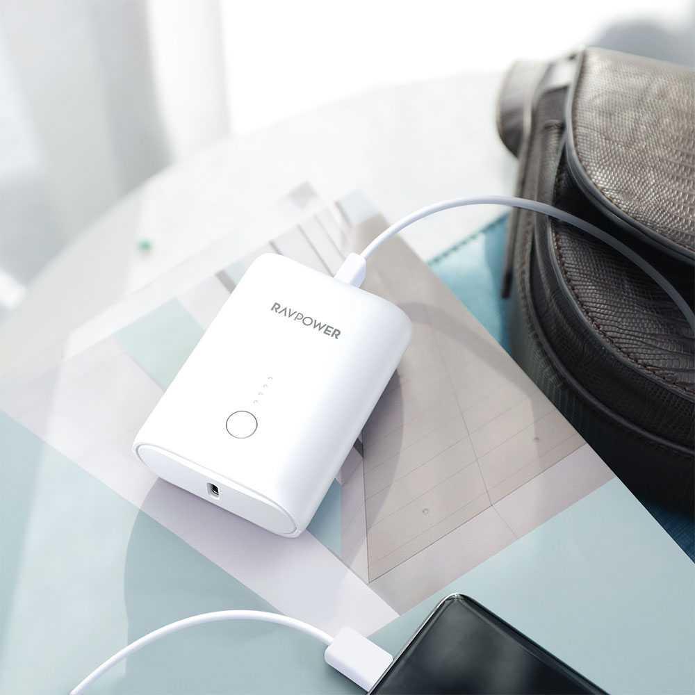 RAVPower 2-Port PD Pioneer Mini Power Bank 10000mAh 18W - White