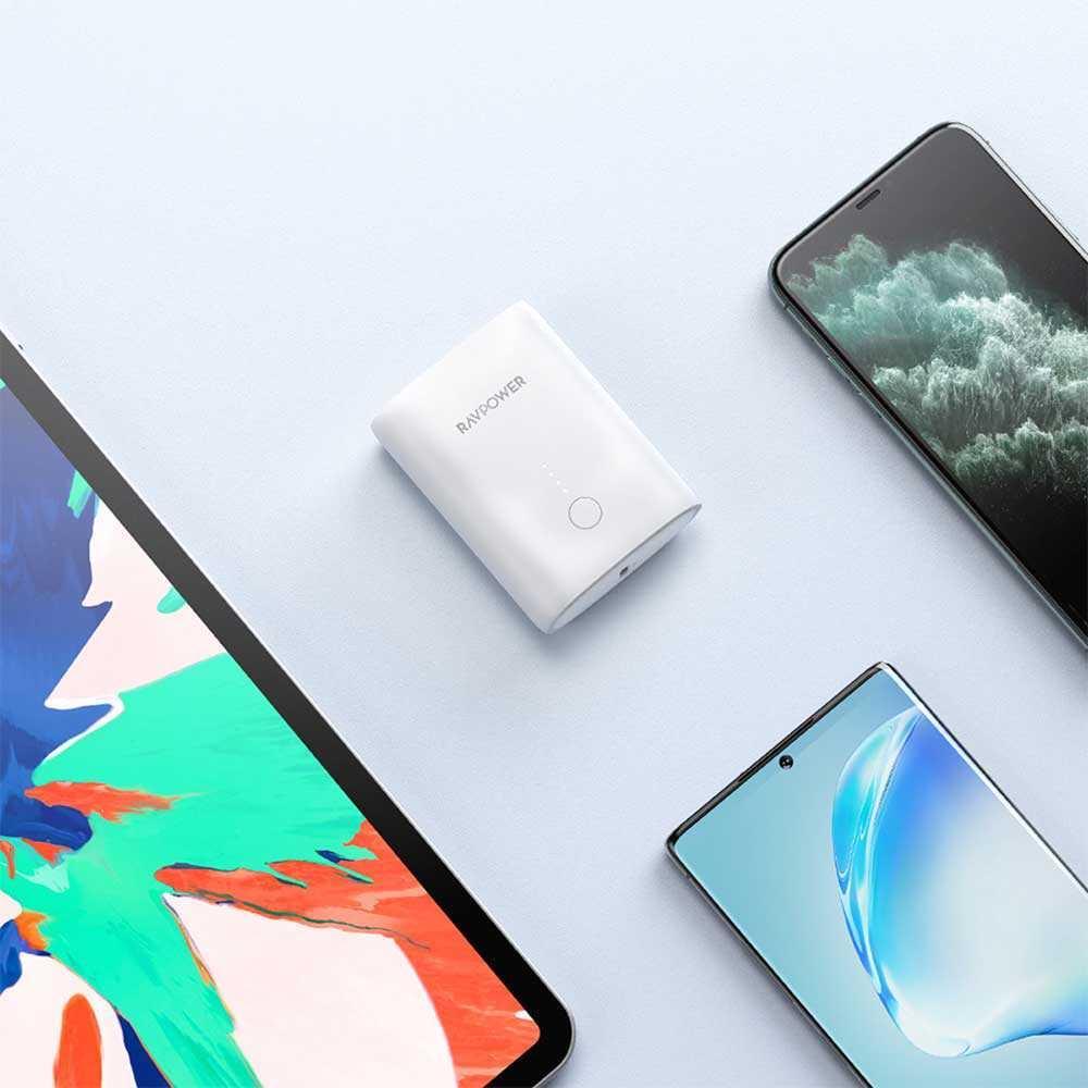 RAVPower 2-Port PD Pioneer Mini Power Bank 10000mAh 18W - White