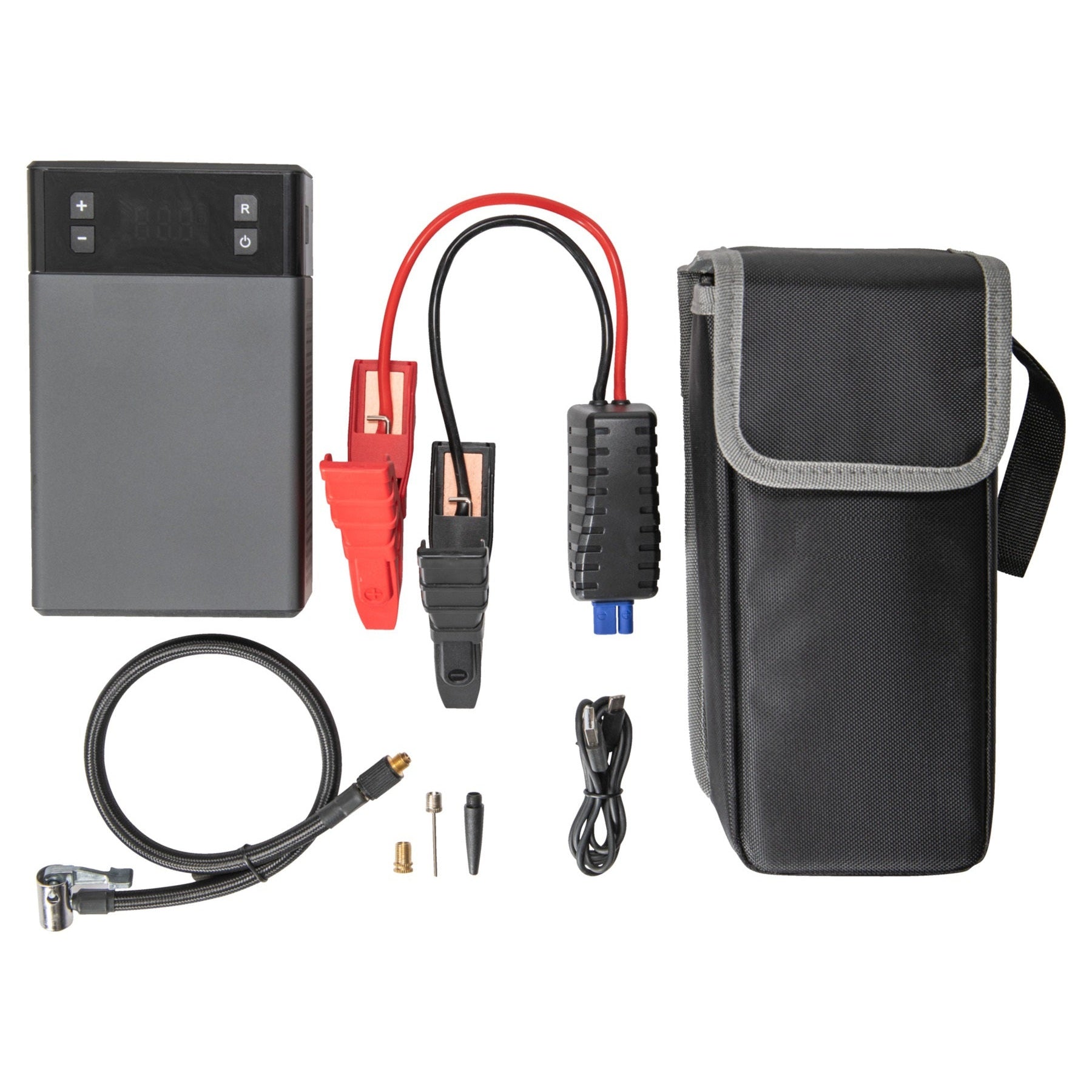 RAVPower 2 in 1 Jump Starter With Air Compressor 12000MAH (44.4WH) - Grey