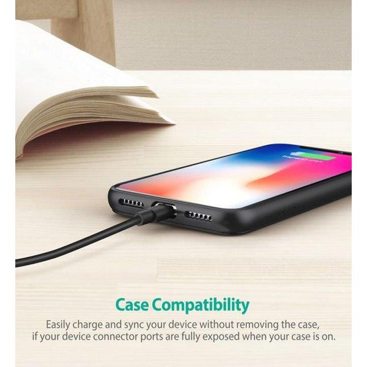 RAVPower 3-Pack USB Cable with Lightning Connector ( 0.6m / 1m / 2m ) - Black