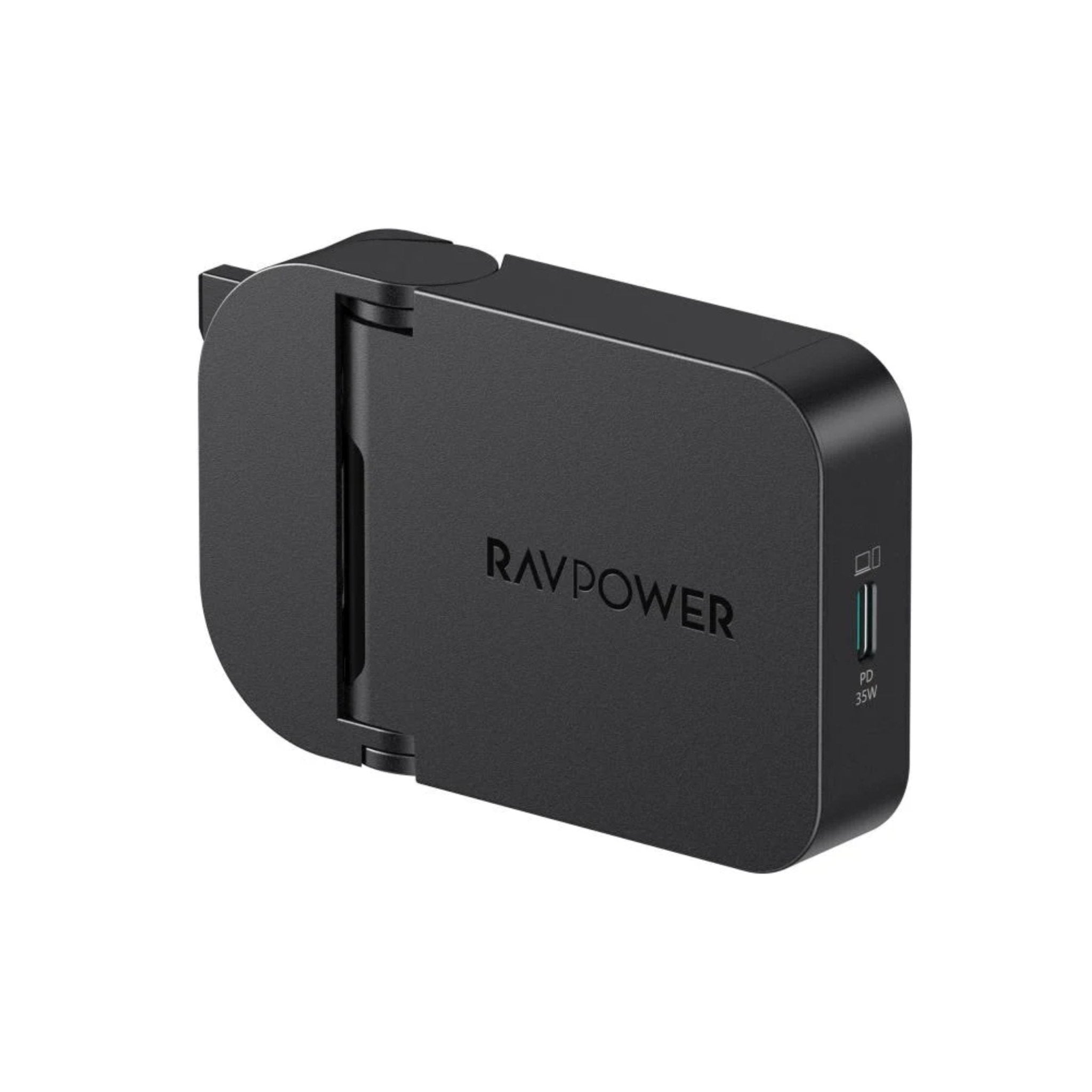 RAVPower 35W Slim Wall Charger Type-C Port - Black