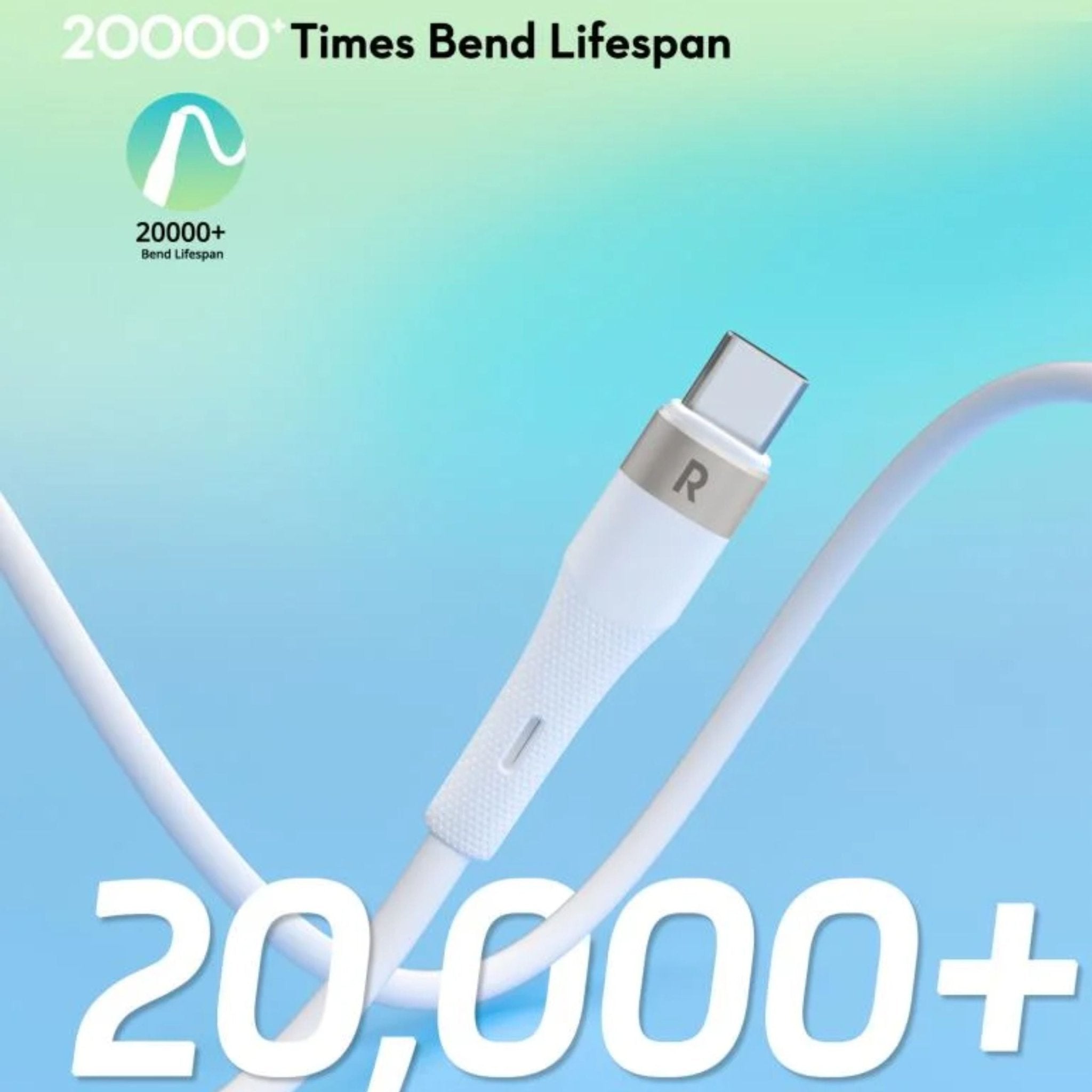RAVPower Charge&Sync Silicone Type-C to Type-C cable 60W 1.2M