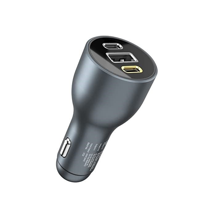 RAVPower PD 100W 3-Port USB Car Charger RP-VC1011