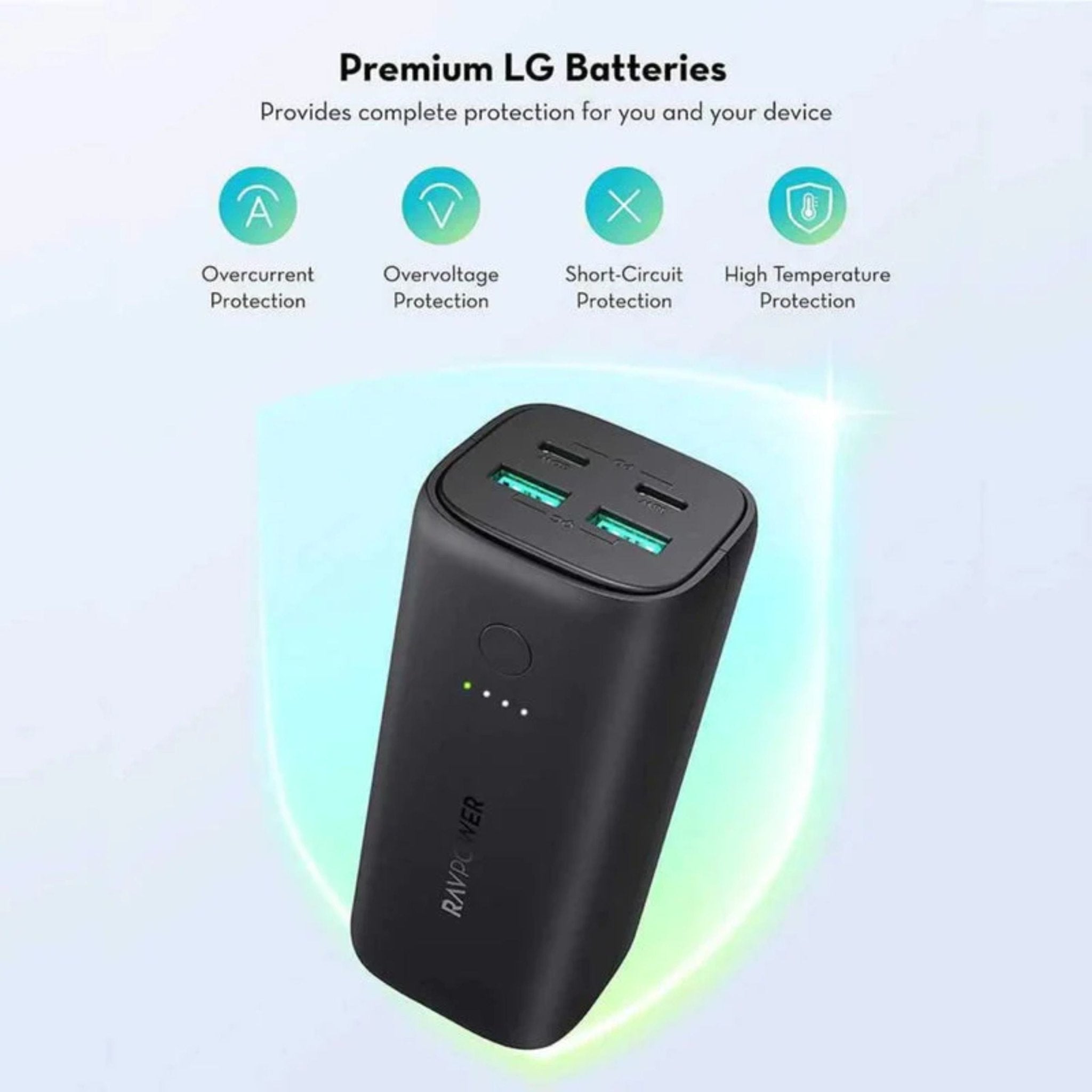 RAVPower PD Pioneer 20000mAh 50W 4-Port Power Bank