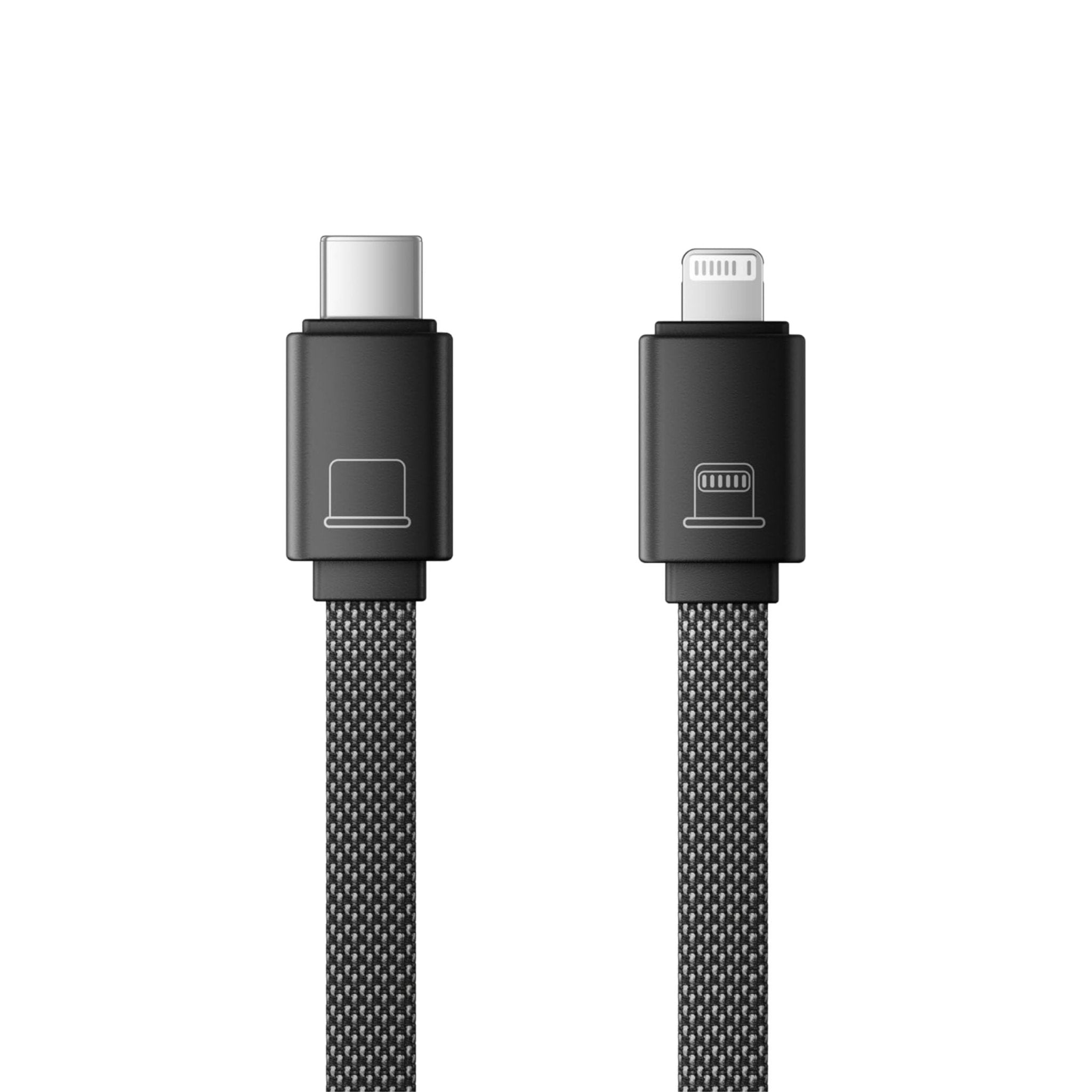 ROMOSS CB1731 USB-C to Lightning Fast Charging Nylon Braided Cable 0.15M (27W) - Black