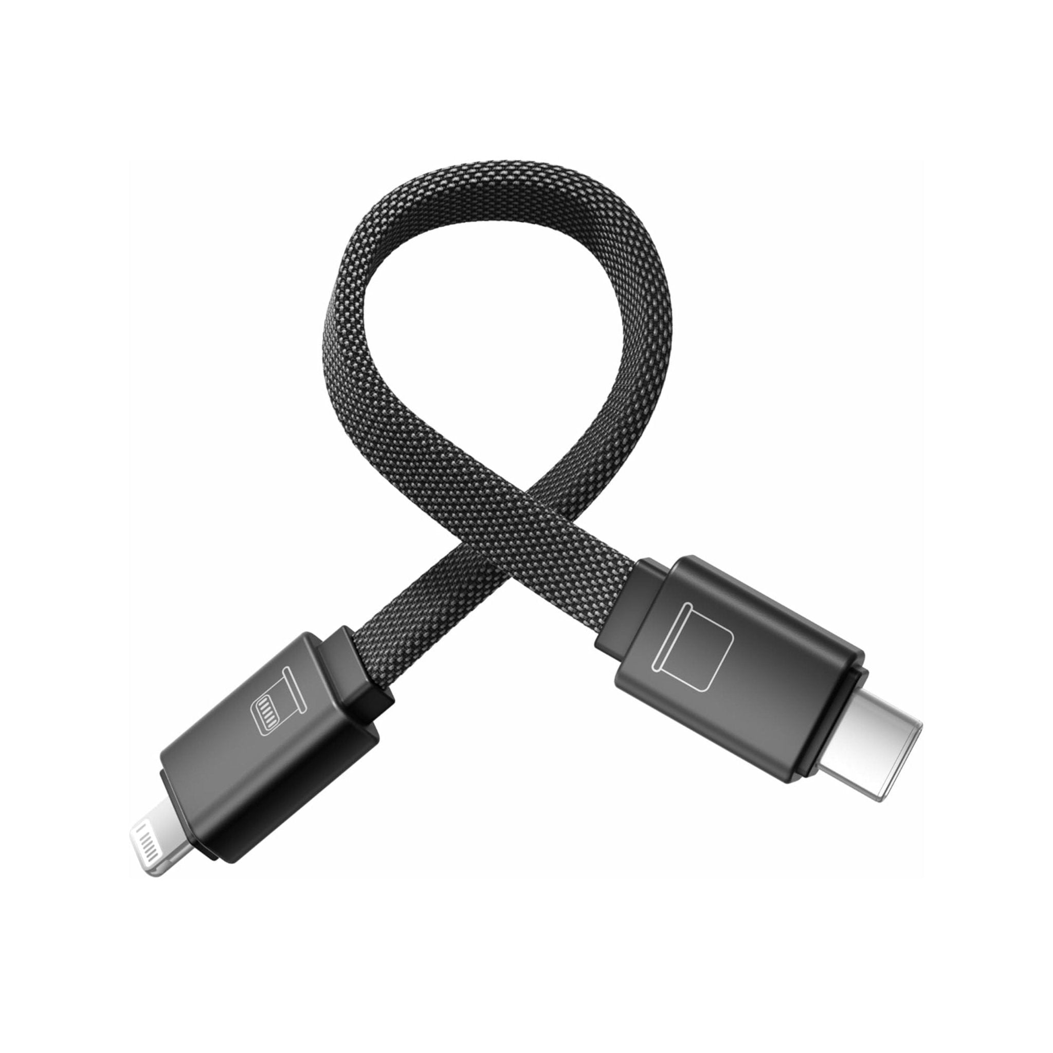 ROMOSS CB1731 USB-C to Lightning Fast Charging Nylon Braided Cable 0.15M (27W) - Black