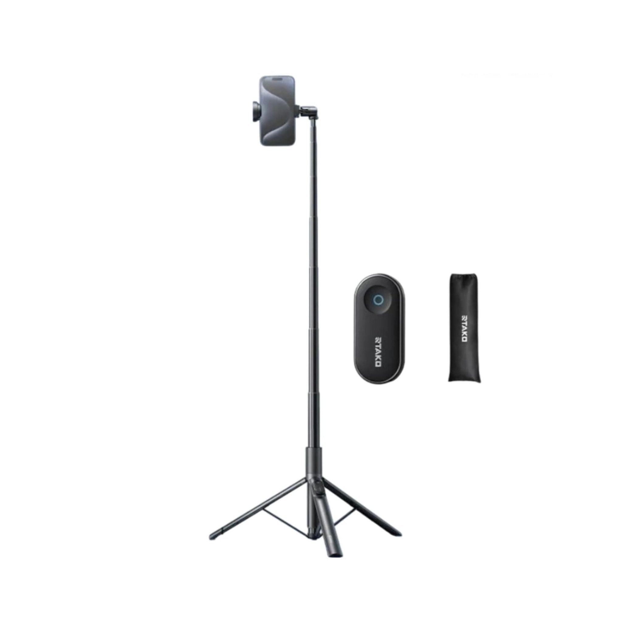 RTAKO Foldable Selfie Stick With Extendable Tripod AB226 - Black