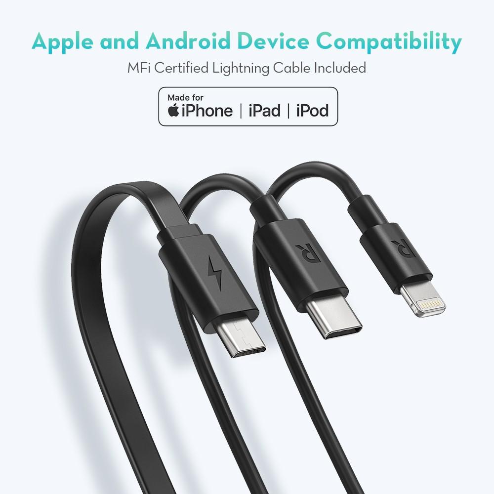 RavPower 10 in 1 Portable Charger Combo - Black