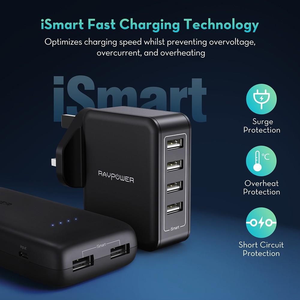 RavPower 10 in 1 Portable Charger Combo - Black