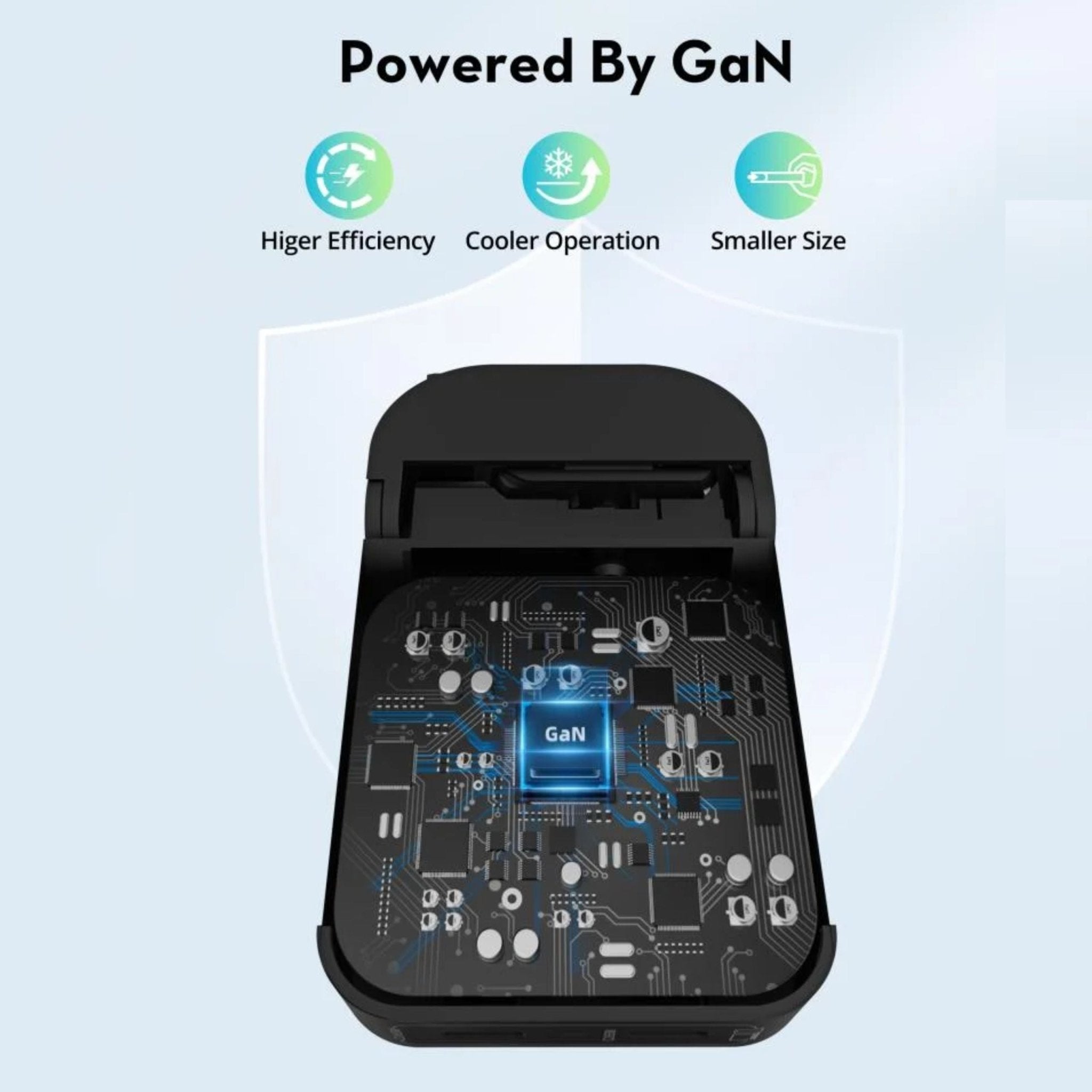 RAVPower 65W Slim Wall Charger with 2 Type-C Ports - Black