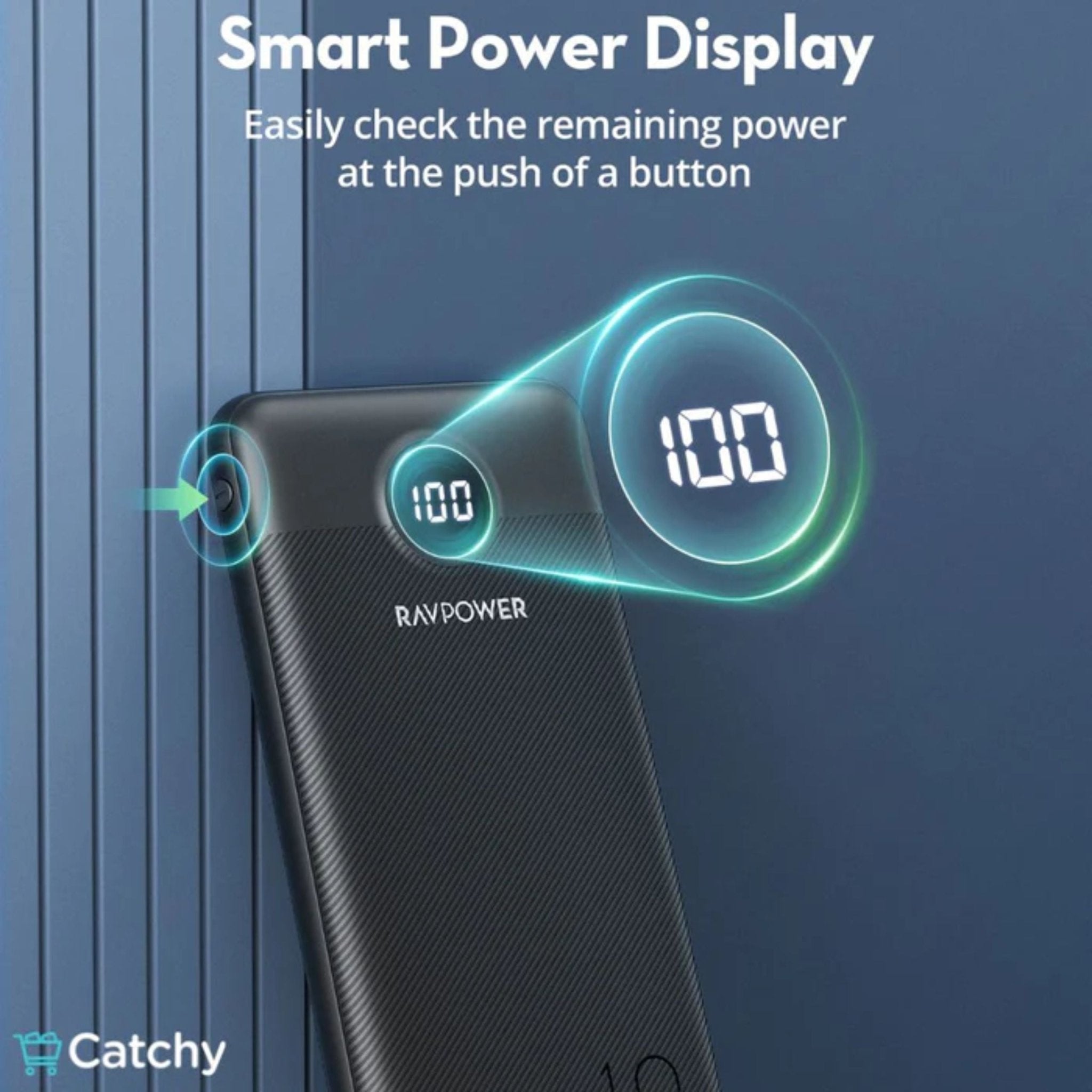 RavPower PD Pioneer 10000mAh 20W 3 Port Power Bank - Black