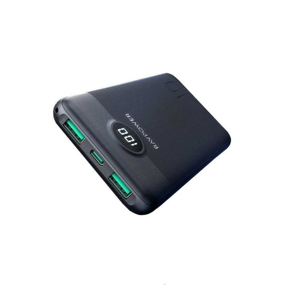 RavPower PD Pioneer 10000mAh 20W 3 Port Power Bank - Black