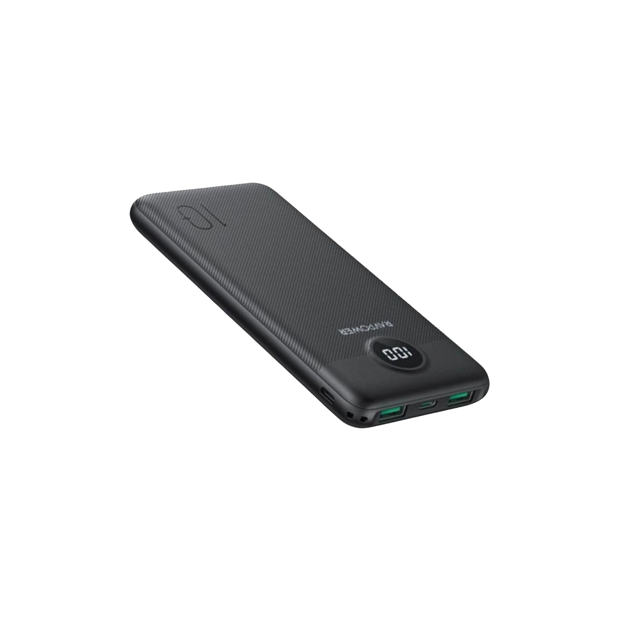 RavPower PD Pioneer 10000mAh 20W 3 Port Power Bank - Black