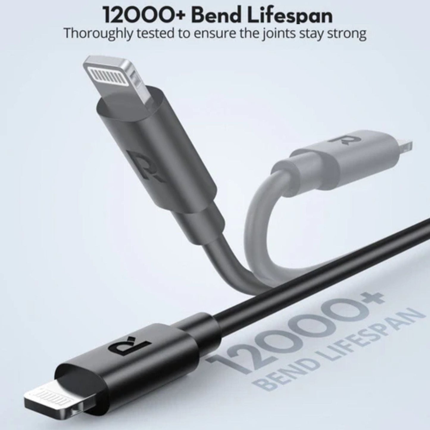 Ravpower Lightning Cable 1m - Black
